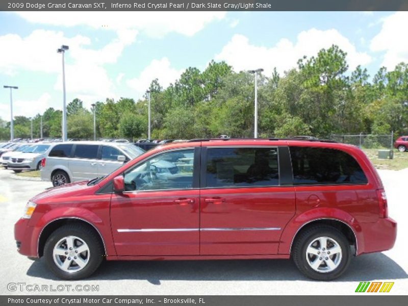 Inferno Red Crystal Pearl / Dark Slate Gray/Light Shale 2009 Dodge Grand Caravan SXT