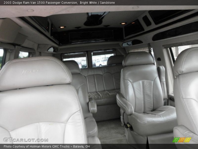 Bright White / Sandstone 2003 Dodge Ram Van 1500 Passenger Conversion