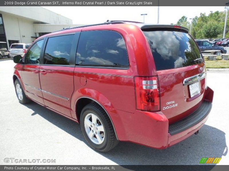 Inferno Red Crystal Pearl / Dark Slate Gray/Light Shale 2009 Dodge Grand Caravan SXT