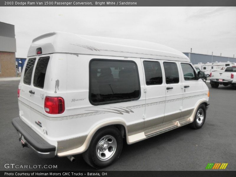 Bright White / Sandstone 2003 Dodge Ram Van 1500 Passenger Conversion