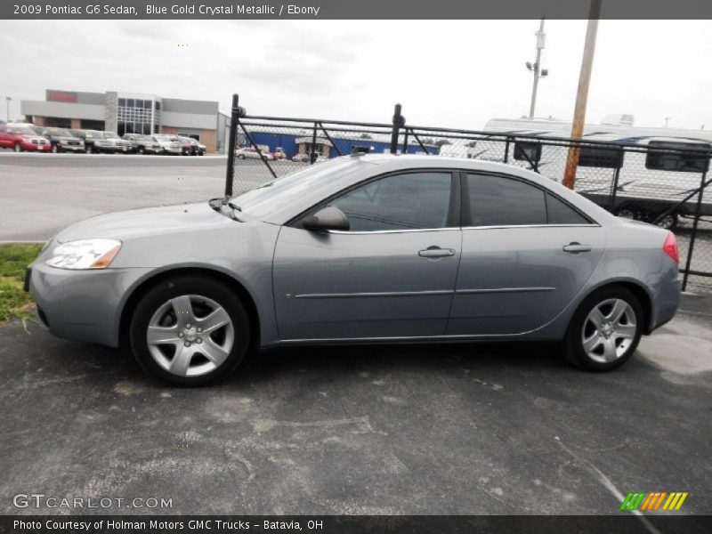 Blue Gold Crystal Metallic / Ebony 2009 Pontiac G6 Sedan