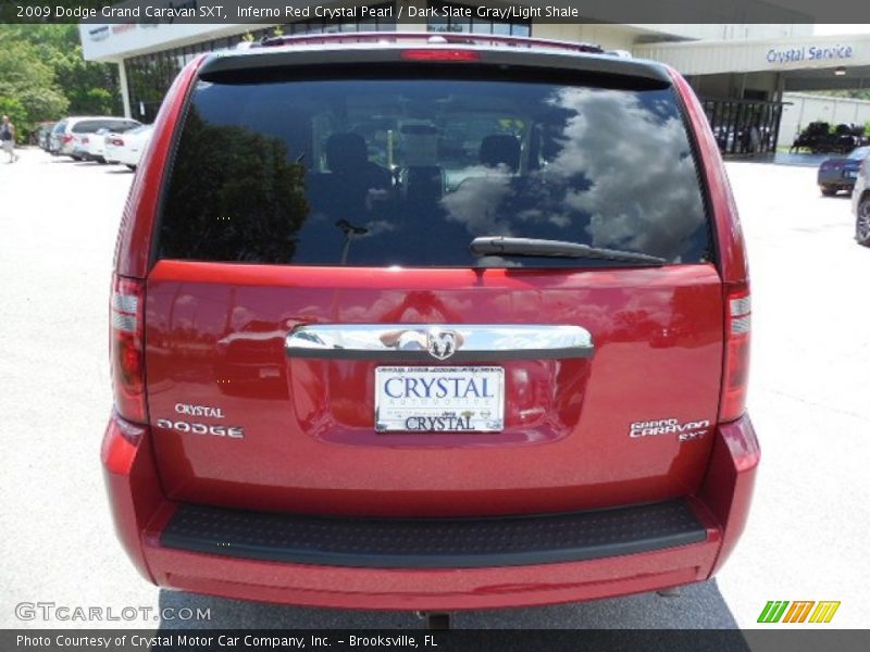 Inferno Red Crystal Pearl / Dark Slate Gray/Light Shale 2009 Dodge Grand Caravan SXT