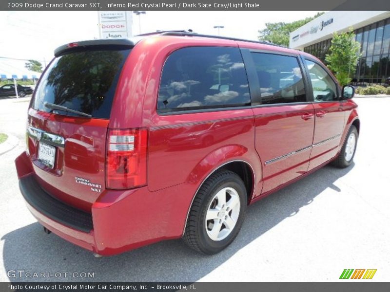 Inferno Red Crystal Pearl / Dark Slate Gray/Light Shale 2009 Dodge Grand Caravan SXT