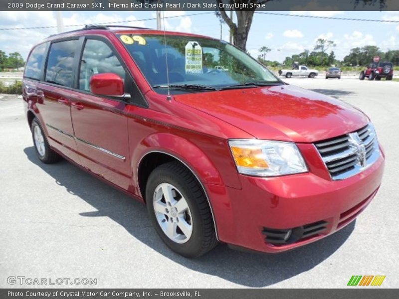 Inferno Red Crystal Pearl / Dark Slate Gray/Light Shale 2009 Dodge Grand Caravan SXT