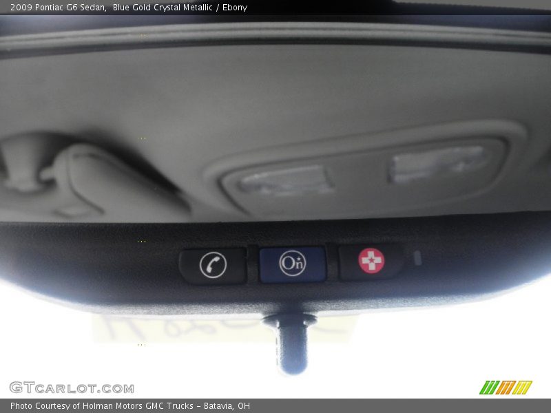 Blue Gold Crystal Metallic / Ebony 2009 Pontiac G6 Sedan