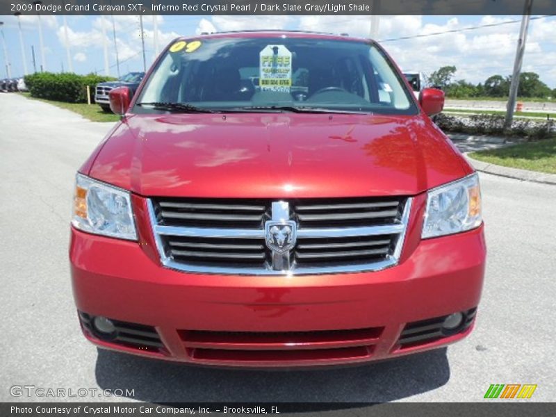 Inferno Red Crystal Pearl / Dark Slate Gray/Light Shale 2009 Dodge Grand Caravan SXT