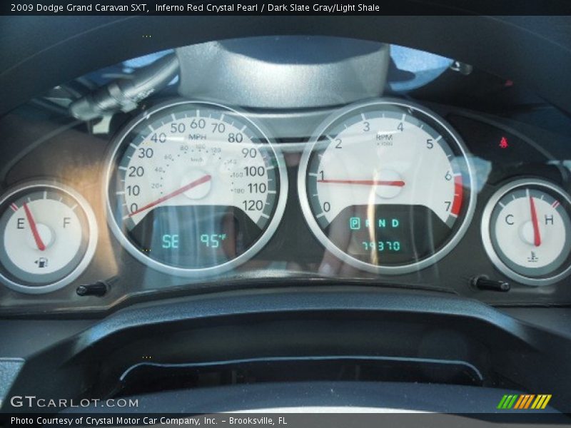 Inferno Red Crystal Pearl / Dark Slate Gray/Light Shale 2009 Dodge Grand Caravan SXT
