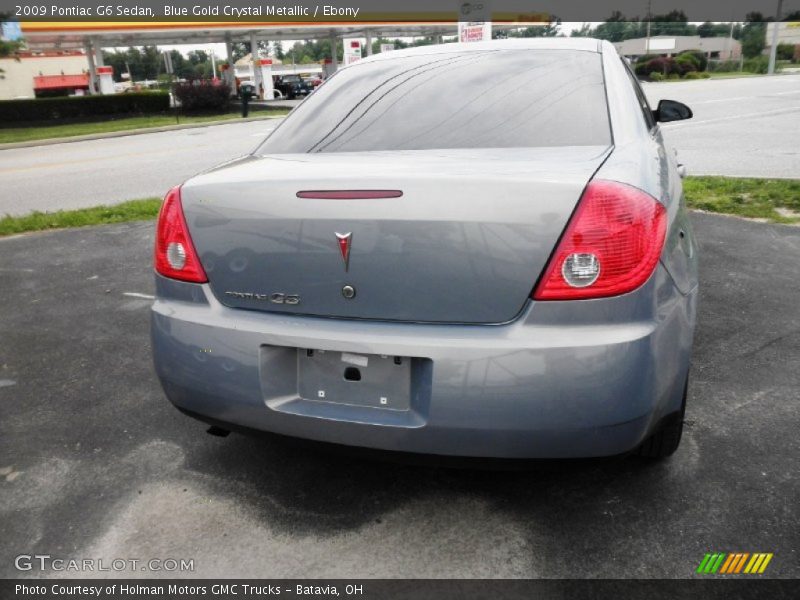 Blue Gold Crystal Metallic / Ebony 2009 Pontiac G6 Sedan