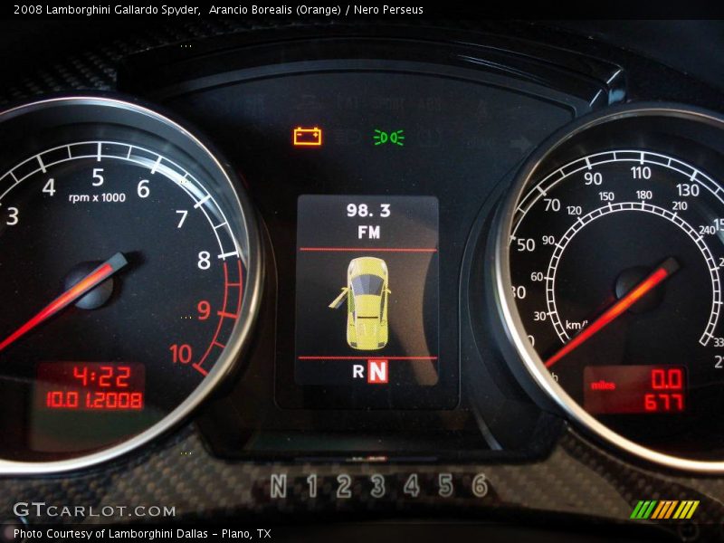 Arancio Borealis (Orange) / Nero Perseus 2008 Lamborghini Gallardo Spyder