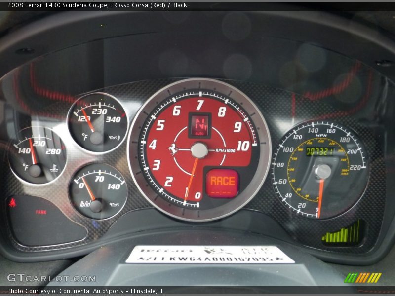  2008 F430 Scuderia Coupe Scuderia Coupe Gauges