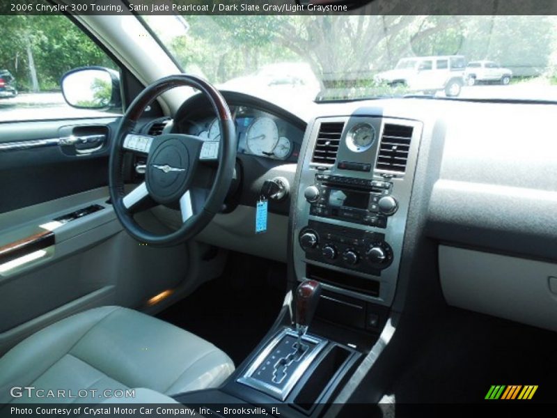 Satin Jade Pearlcoat / Dark Slate Gray/Light Graystone 2006 Chrysler 300 Touring