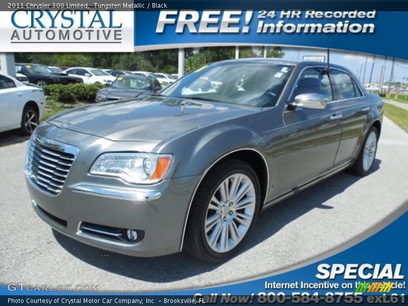 Tungsten Metallic / Black 2011 Chrysler 300 Limited