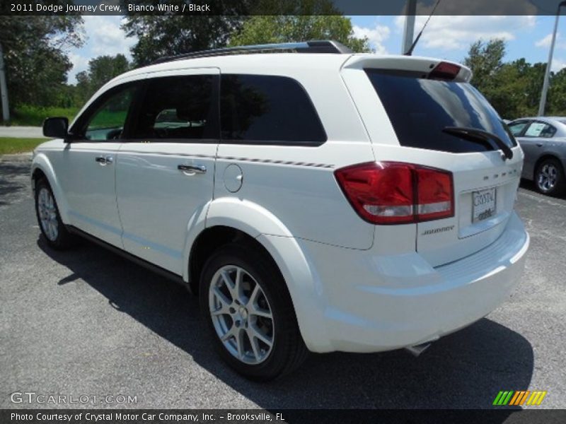 Bianco White / Black 2011 Dodge Journey Crew