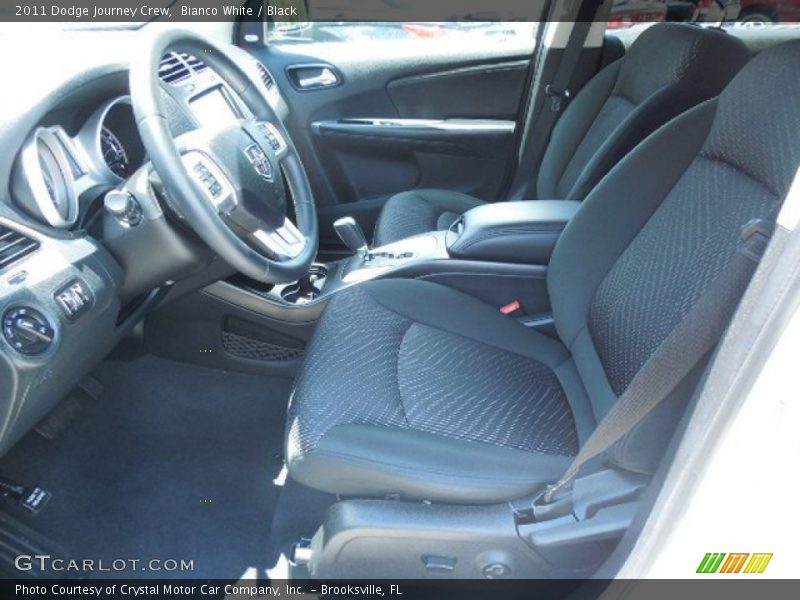 Bianco White / Black 2011 Dodge Journey Crew