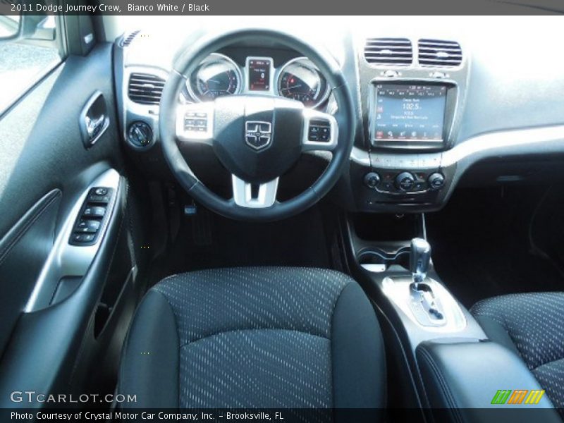 Bianco White / Black 2011 Dodge Journey Crew