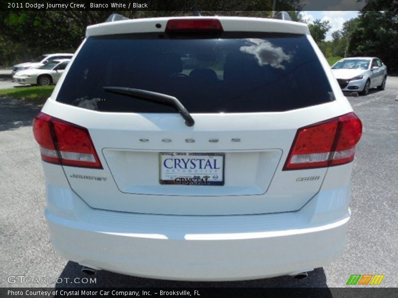 Bianco White / Black 2011 Dodge Journey Crew