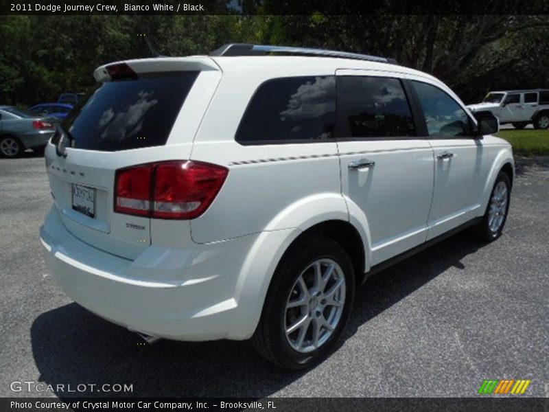 Bianco White / Black 2011 Dodge Journey Crew