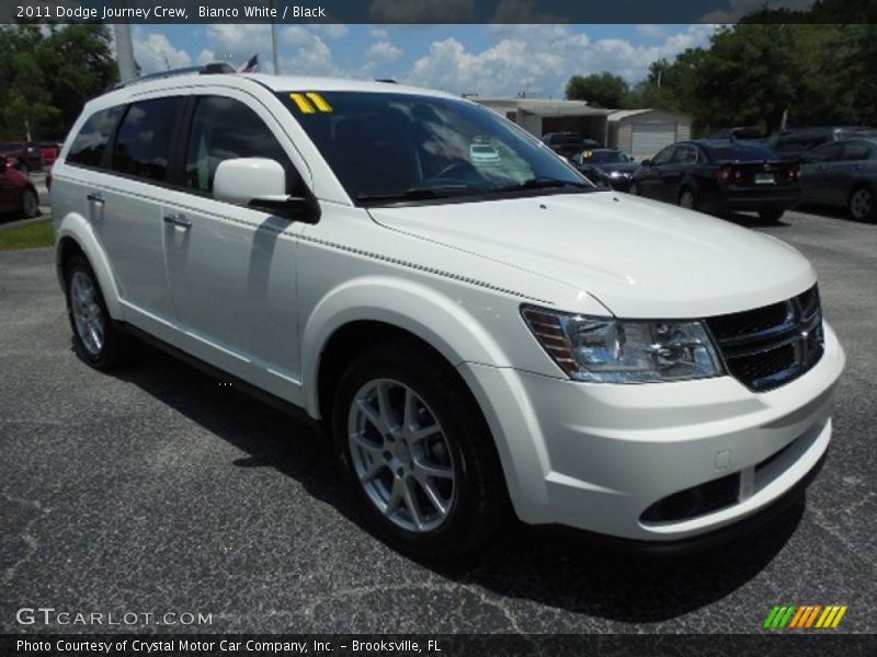 Bianco White / Black 2011 Dodge Journey Crew