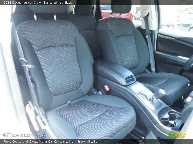 Bianco White / Black 2011 Dodge Journey Crew