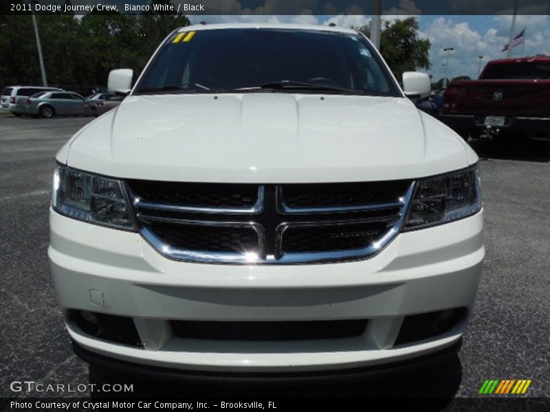 Bianco White / Black 2011 Dodge Journey Crew