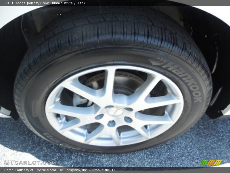 Bianco White / Black 2011 Dodge Journey Crew