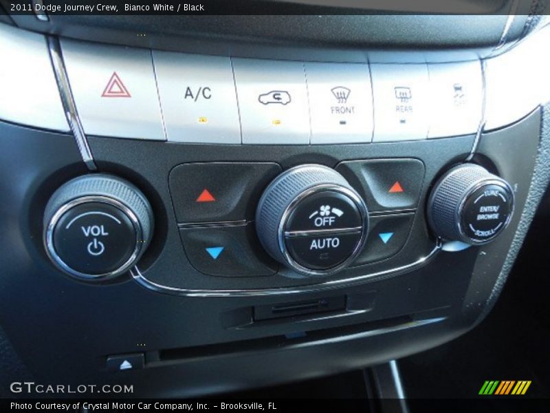 Bianco White / Black 2011 Dodge Journey Crew