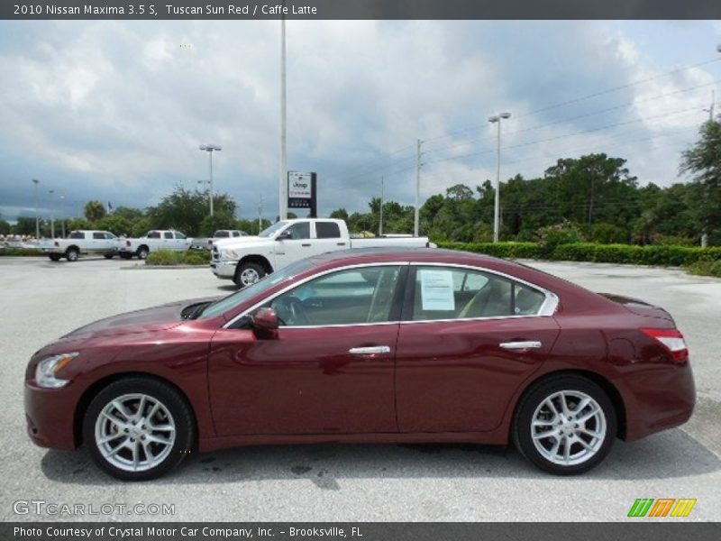 Tuscan Sun Red / Caffe Latte 2010 Nissan Maxima 3.5 S