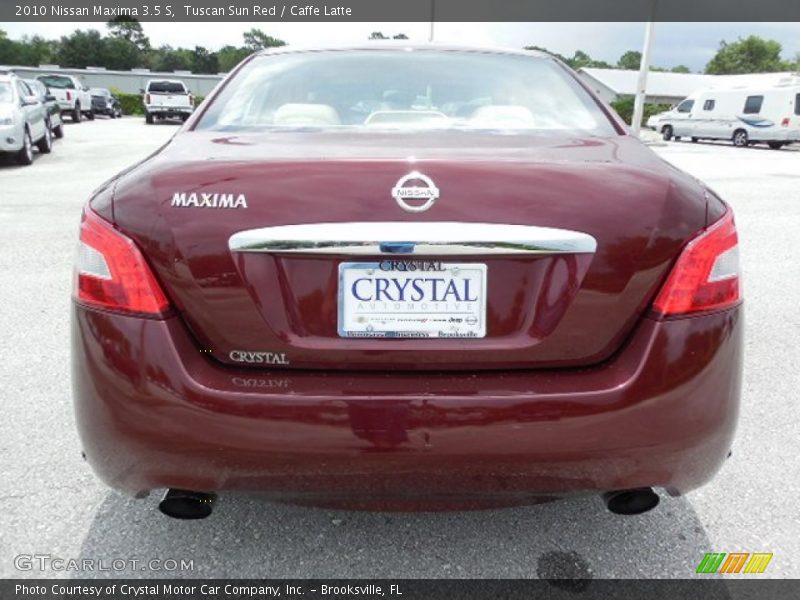 Tuscan Sun Red / Caffe Latte 2010 Nissan Maxima 3.5 S