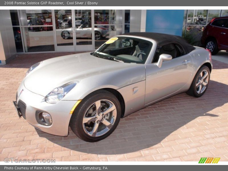 Cool Silver / Ebony 2008 Pontiac Solstice GXP Roadster