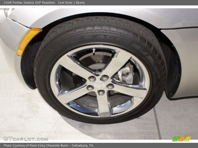 Cool Silver / Ebony 2008 Pontiac Solstice GXP Roadster