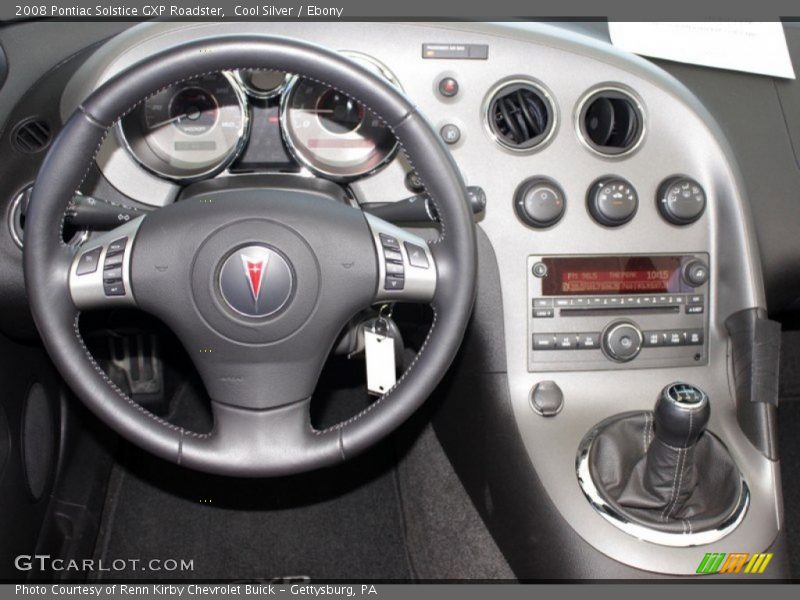 Cool Silver / Ebony 2008 Pontiac Solstice GXP Roadster