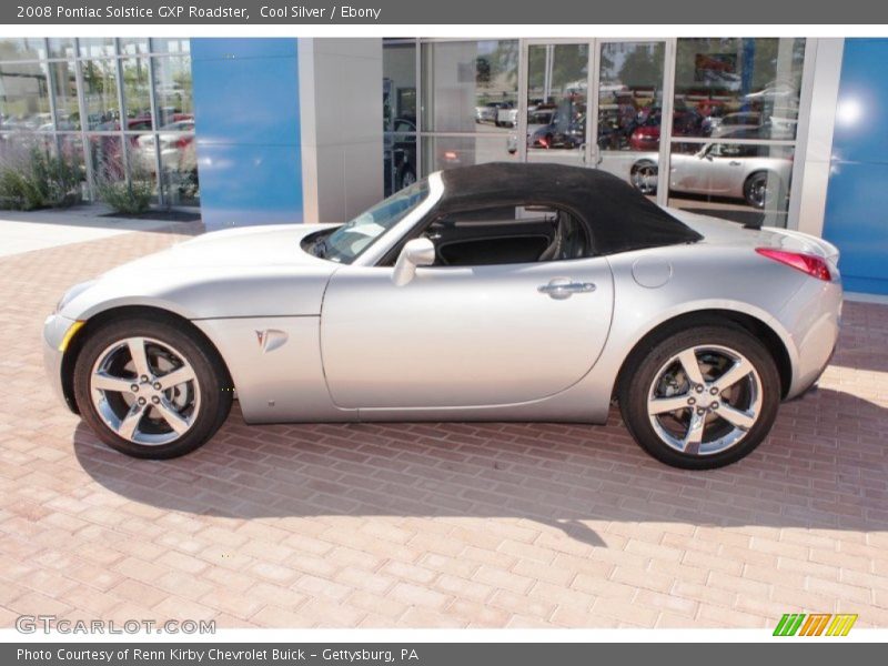 Cool Silver / Ebony 2008 Pontiac Solstice GXP Roadster
