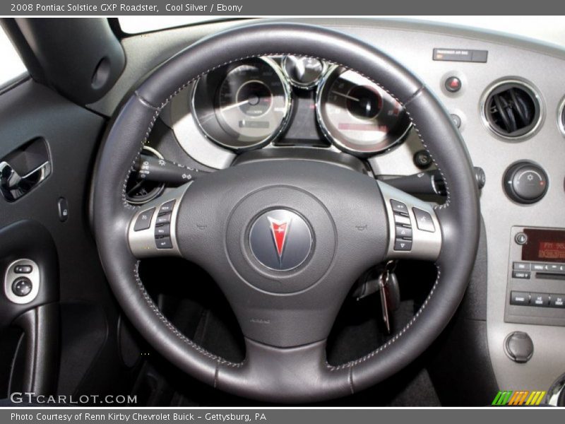 Cool Silver / Ebony 2008 Pontiac Solstice GXP Roadster
