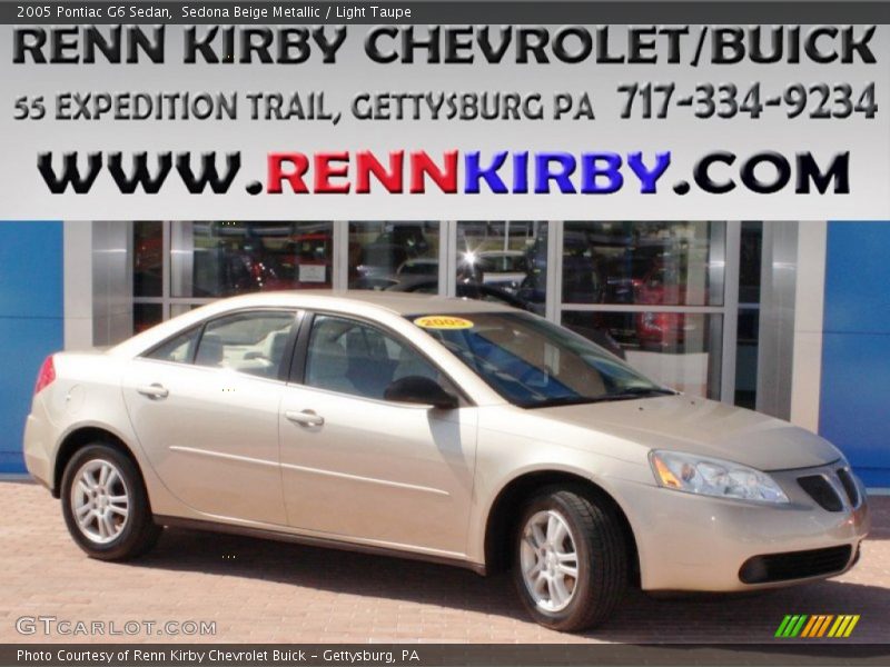 Sedona Beige Metallic / Light Taupe 2005 Pontiac G6 Sedan