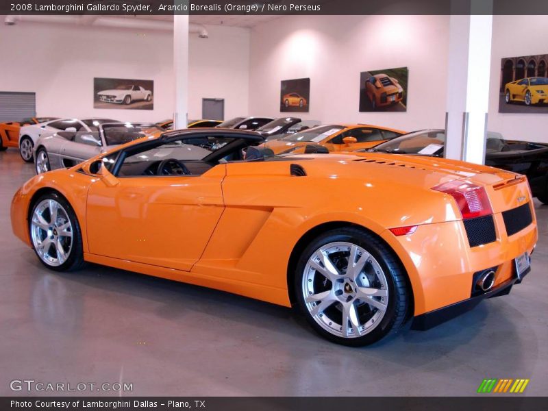 Arancio Borealis (Orange) / Nero Perseus 2008 Lamborghini Gallardo Spyder