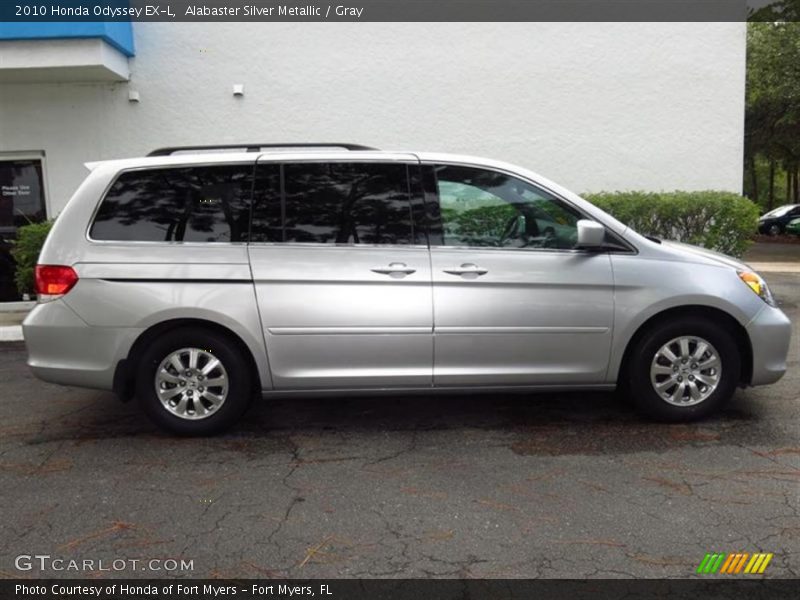 Alabaster Silver Metallic / Gray 2010 Honda Odyssey EX-L