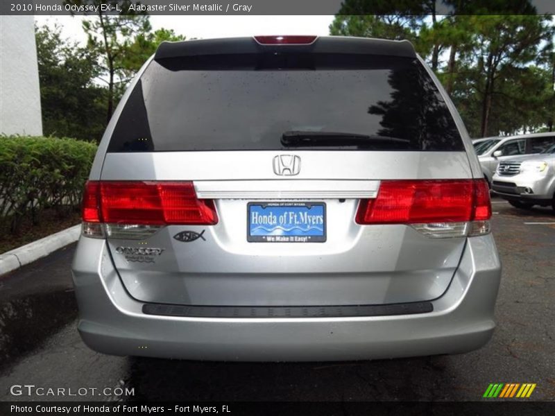Alabaster Silver Metallic / Gray 2010 Honda Odyssey EX-L