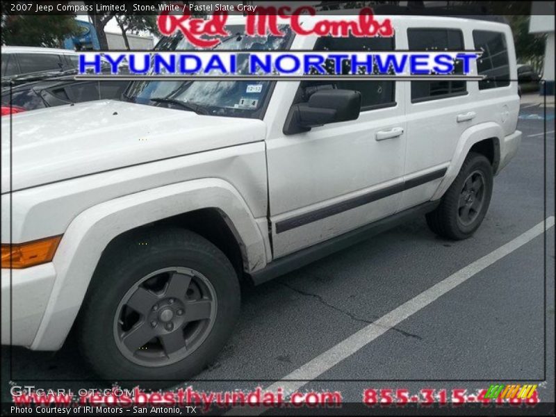 Stone White / Pastel Slate Gray 2007 Jeep Compass Limited