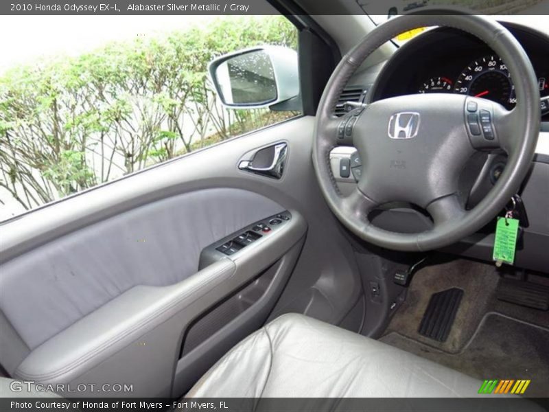 Alabaster Silver Metallic / Gray 2010 Honda Odyssey EX-L