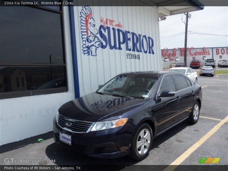 Midnite Blue / Gray 2009 Kia Optima LX