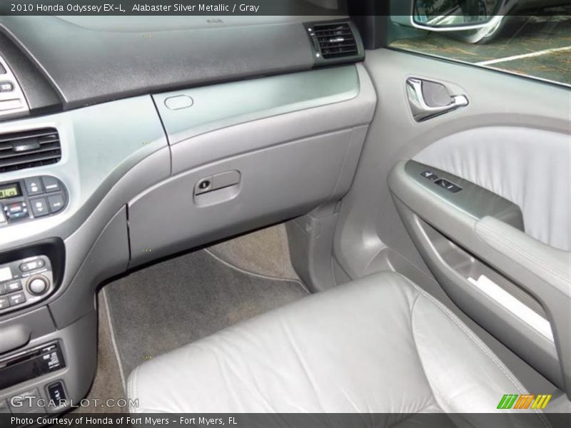 Alabaster Silver Metallic / Gray 2010 Honda Odyssey EX-L