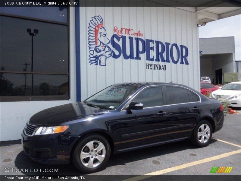 Midnite Blue / Gray 2009 Kia Optima LX