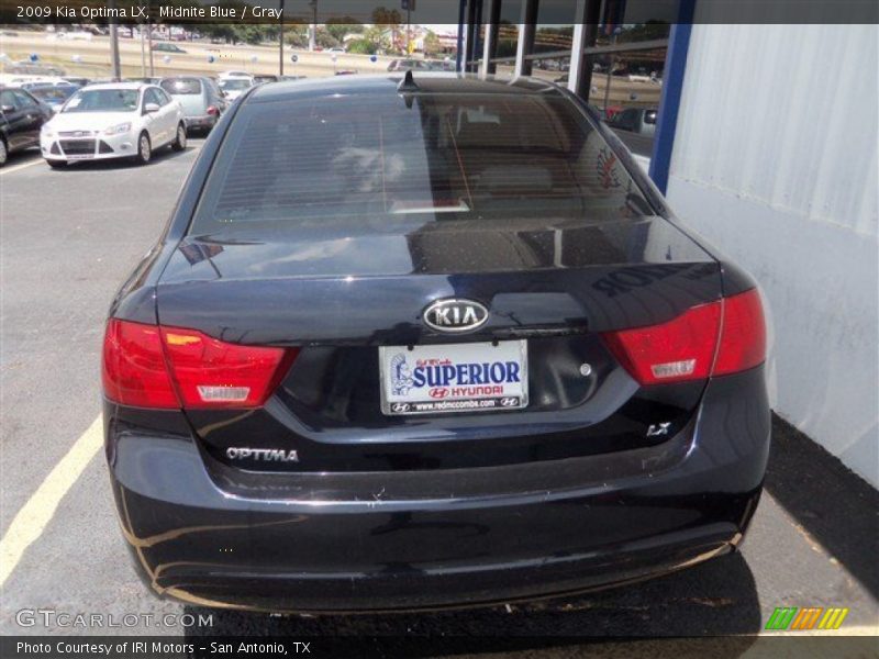 Midnite Blue / Gray 2009 Kia Optima LX