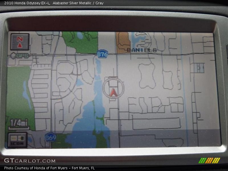 Navigation of 2010 Odyssey EX-L