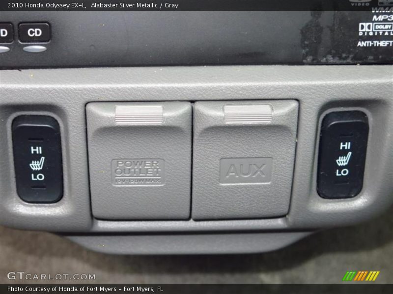 Alabaster Silver Metallic / Gray 2010 Honda Odyssey EX-L