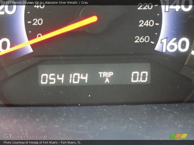 Alabaster Silver Metallic / Gray 2010 Honda Odyssey EX-L