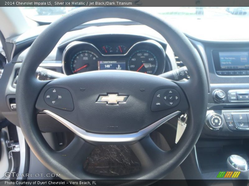 Silver Ice Metallic / Jet Black/Dark Titanium 2014 Chevrolet Impala LS
