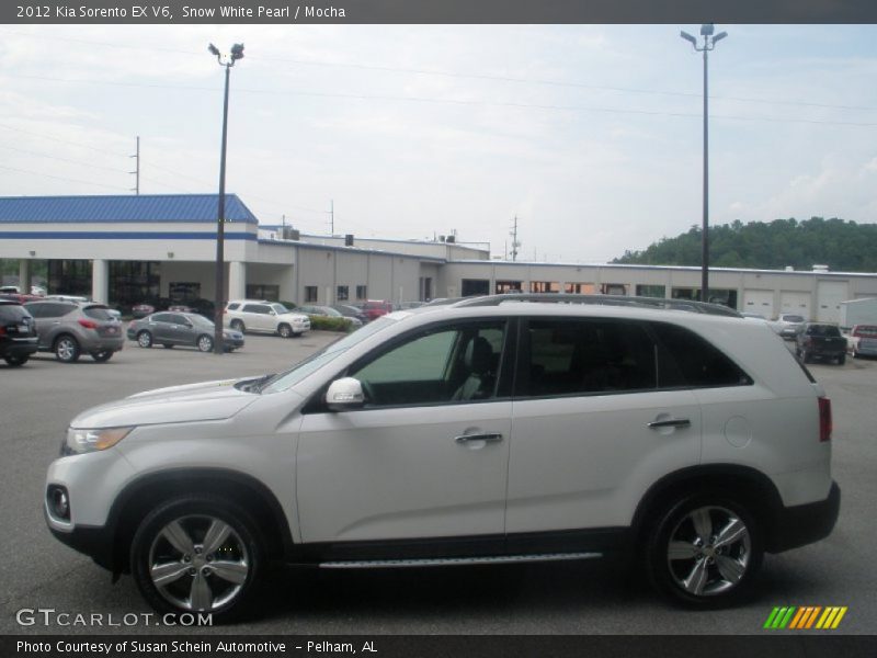 Snow White Pearl / Mocha 2012 Kia Sorento EX V6