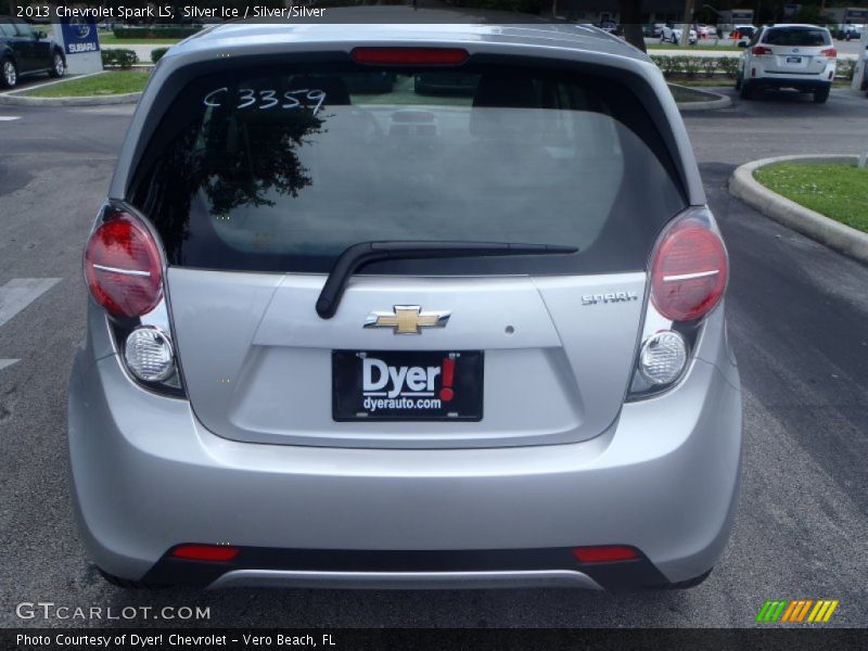 Silver Ice / Silver/Silver 2013 Chevrolet Spark LS
