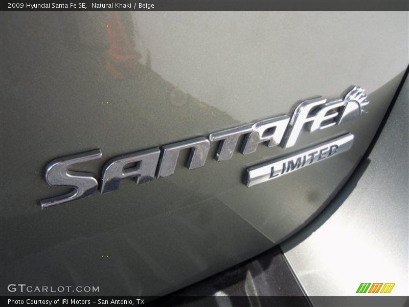 Natural Khaki / Beige 2009 Hyundai Santa Fe SE